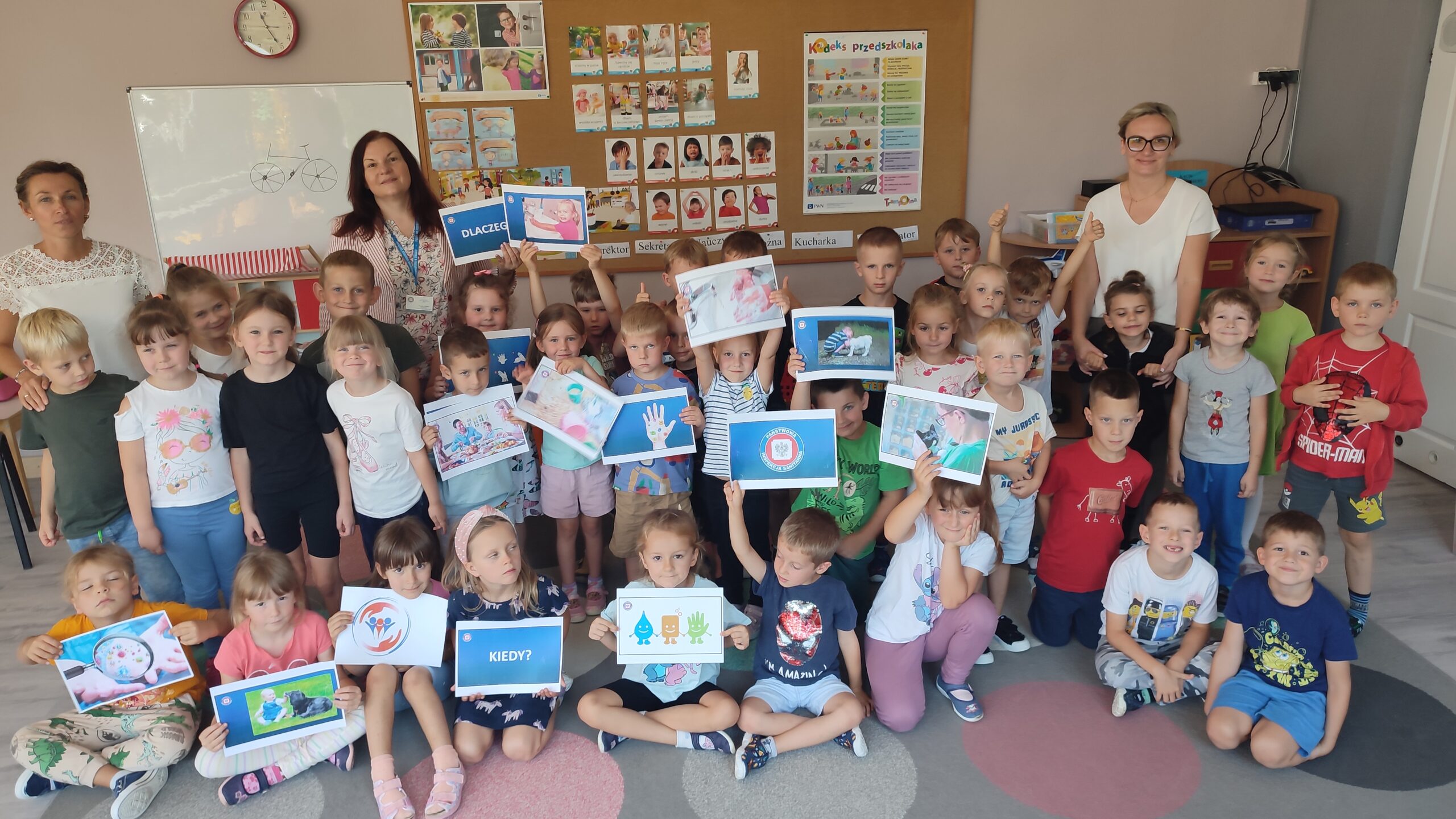 Pani z Sanepidu z wizytą w przedszkolu