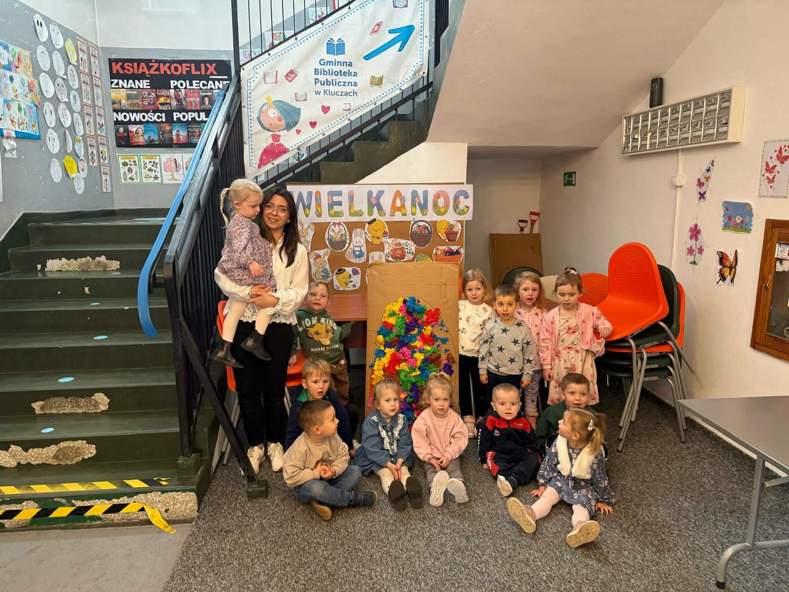 Wizyta grupy „Sówki” w Gminnej Bibliotece Publicznej w Kluczach